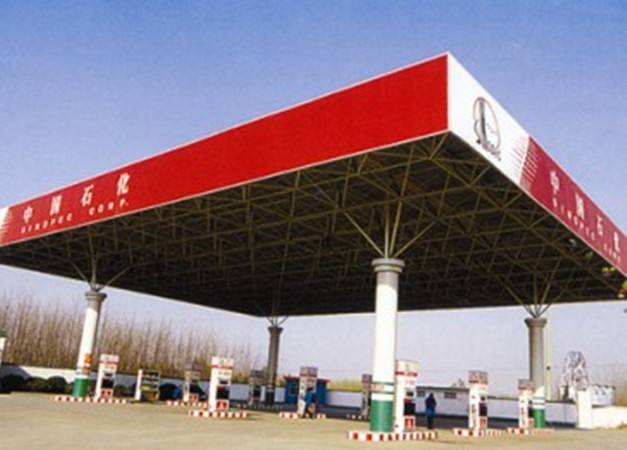 [网架厂家]加油站建设为什么要选择网架